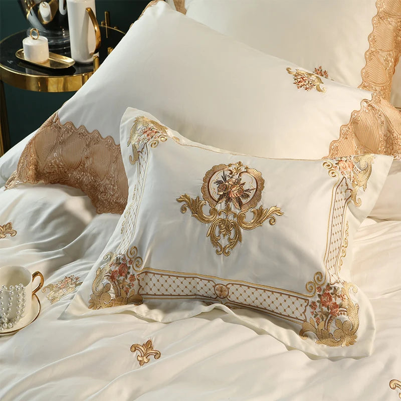 600TC Luxurious Embroidered pillowcases