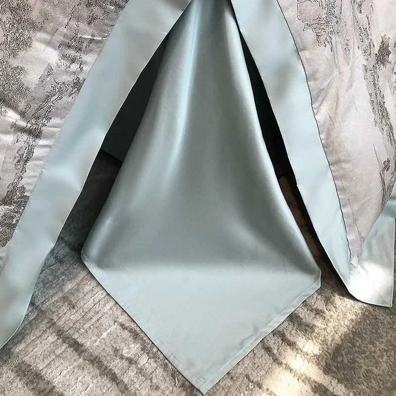 Affordable luxury bedding Egyptian Cotton Jungle Print Bedding Set 4Pcs - Brown