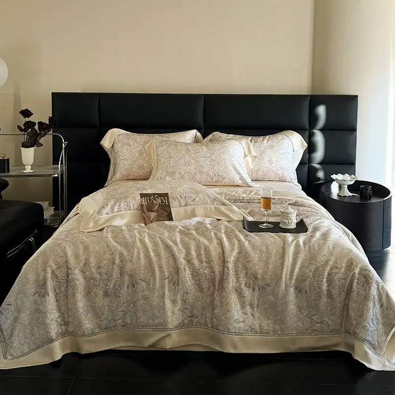 Breathable & Soft 600TC Eucalyptus Lyocell Bedding Set - Off White