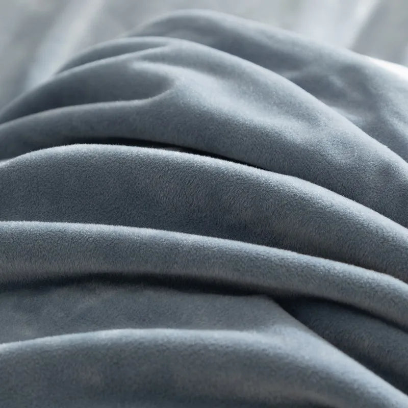Close-up of gray fabric with folds