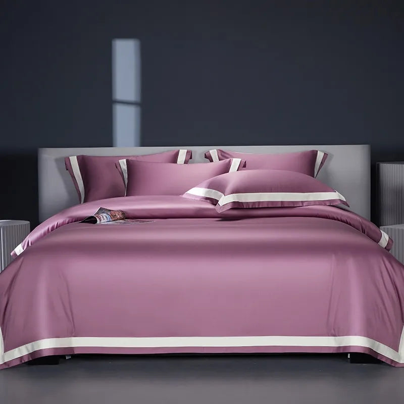 Egyptian Cotton 4PCS Bedding Set - Purple