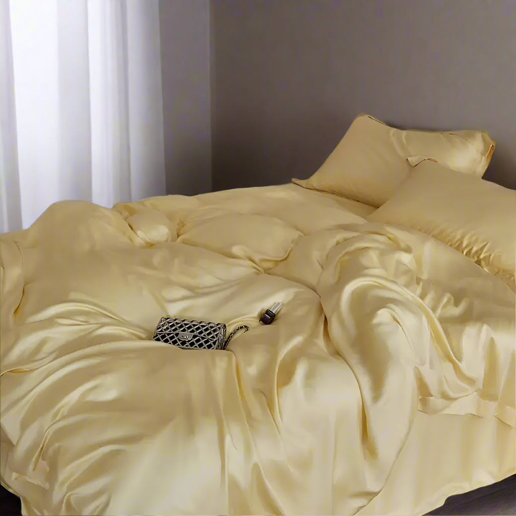 Premium Eucalyptus Lyocell Bed Sheet Set - Yellow