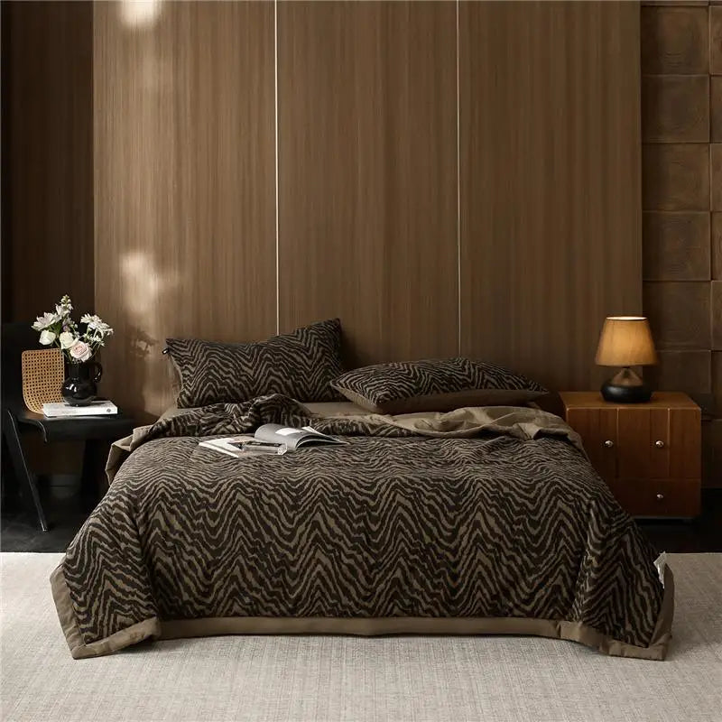 Quilted blanket zigzag stripe pattern one piece at the happy ladies