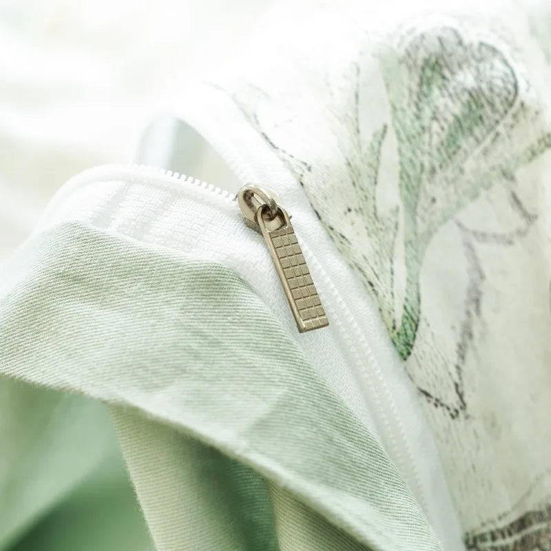  Ultra Soft Cotton-Rich Floral Printed Luxury Bedding Set