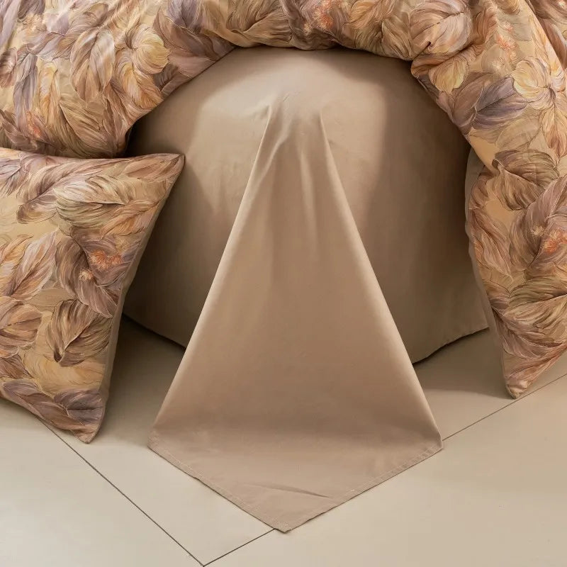  Ultra Soft Cotton-Rich Floral Printed Luxury Bedding Set