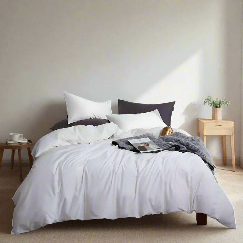 Silky Soft Pure Egyptian Cotton Bedding Set - White