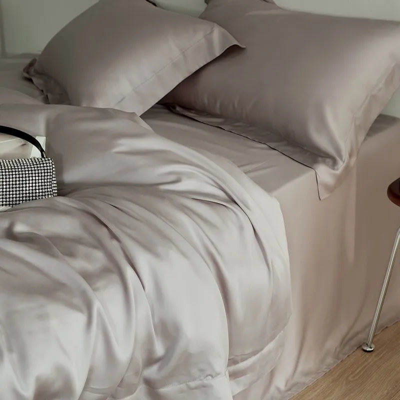 luxury bed sheets Premium Eucalyptus Lyocell Bed Sheet Set - Gray