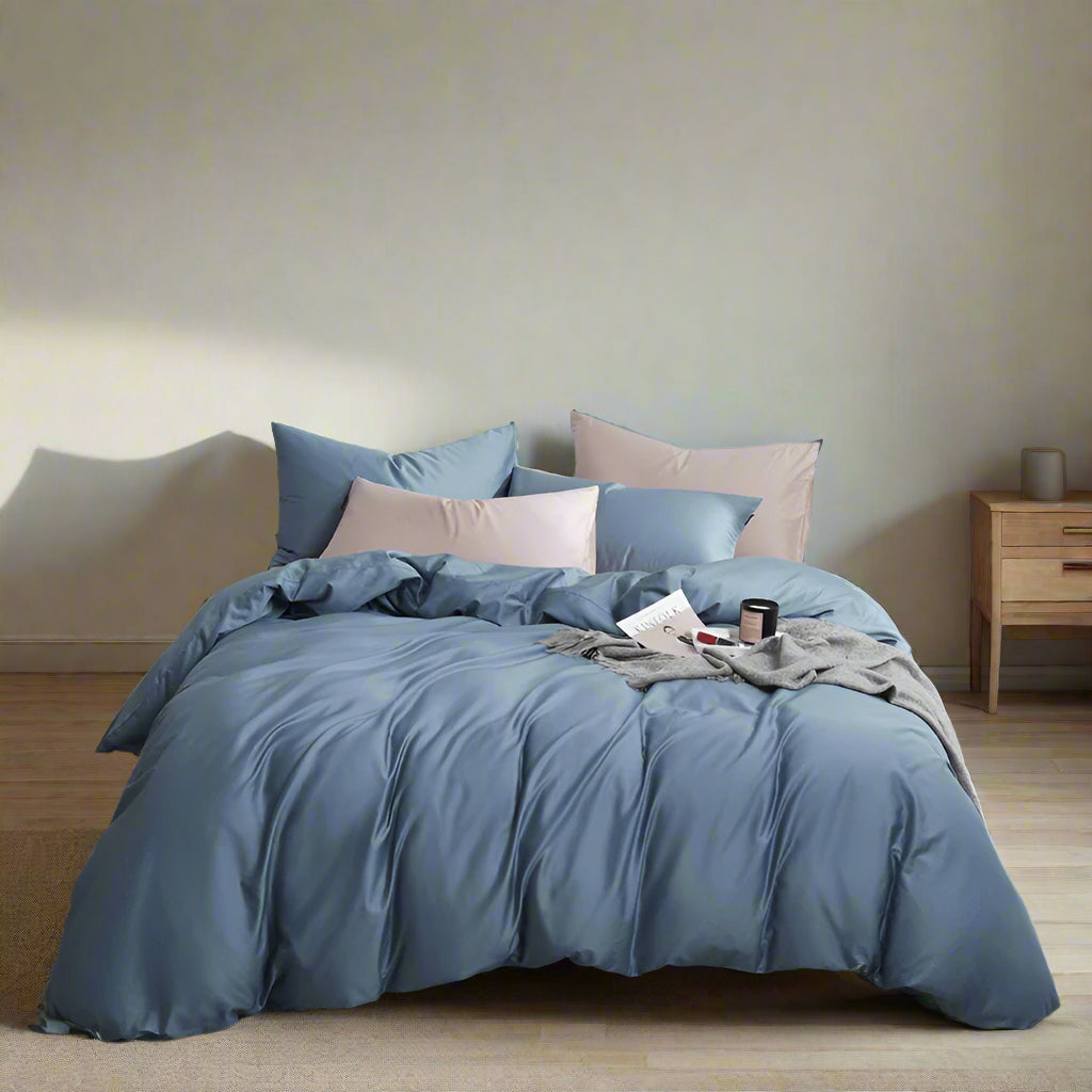 luxury linens Silky Soft Pure Egyptian Cotton Bedding Set 