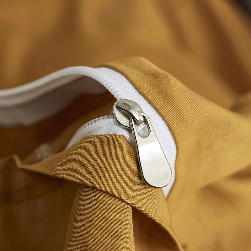 luxury linens Silky Soft Pure Egyptian Cotton Bedding Set - Yellow