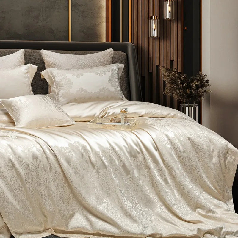 luxury sheets 1000TC Luxurious Satin Egyptian Cotton Bed Sheet Set