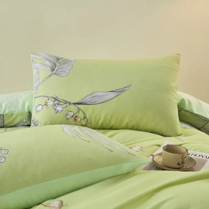 premium bed linen Ultra Soft Cotton-Rich Floral Printed Luxury Bedding Set