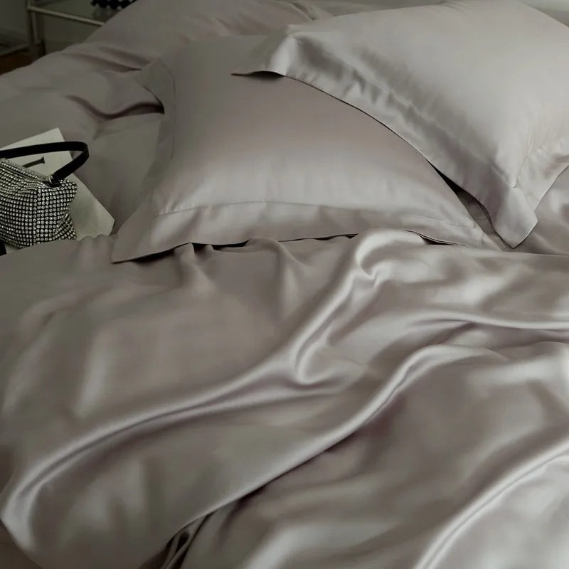 premium bed sheets Premium Eucalyptus Lyocell Bed Sheet Set - Gray