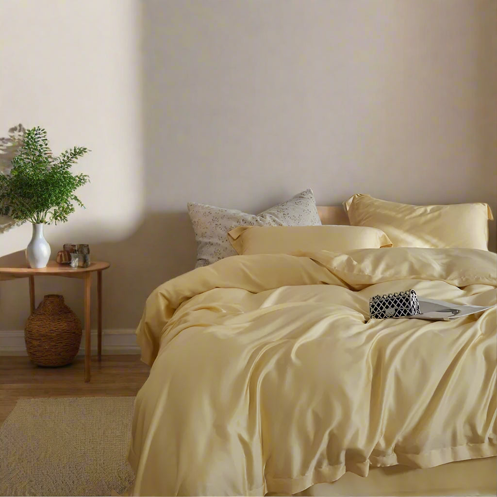 premium bed sheets Premium Eucalyptus Lyocell Bed Sheet Set - Yellow