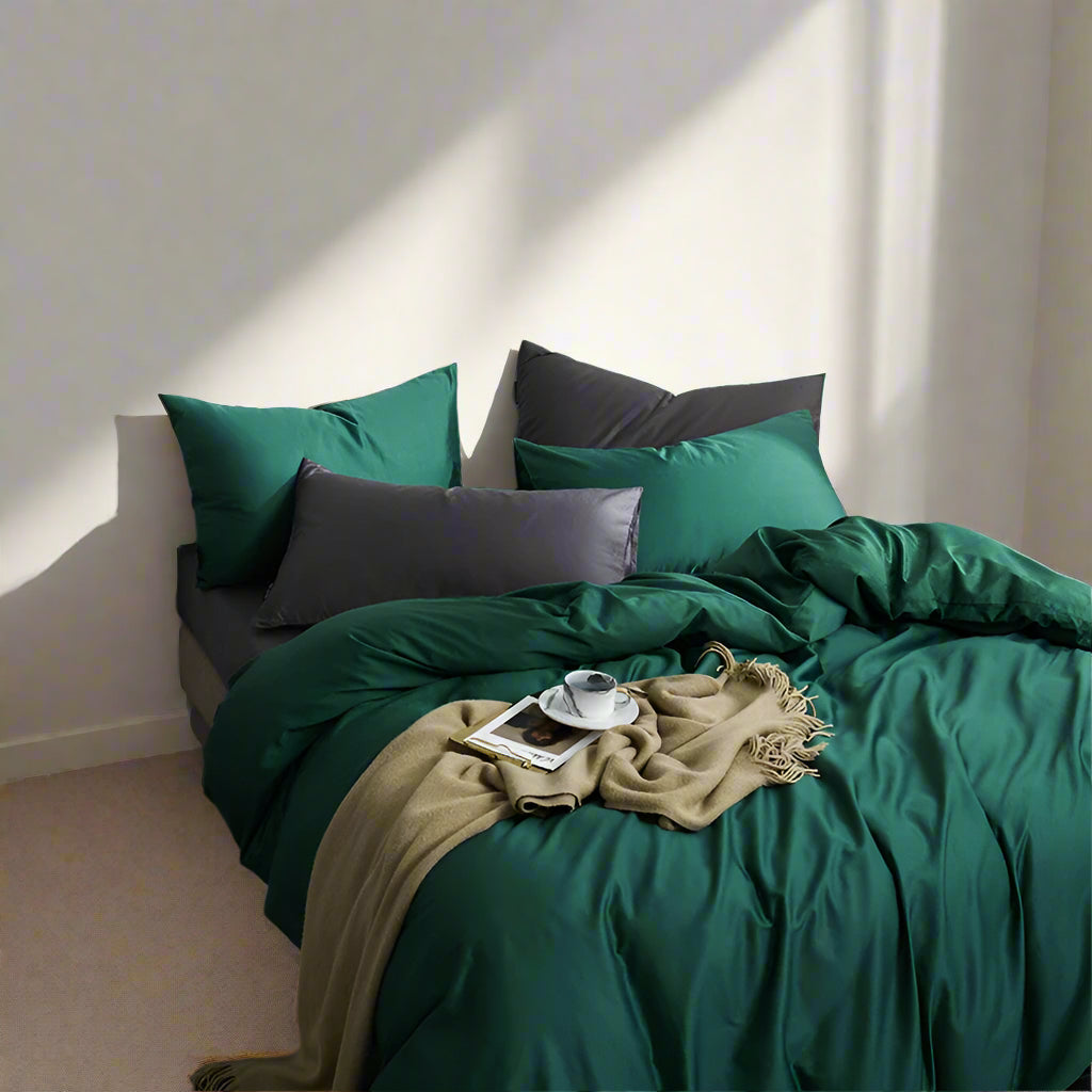 premium bed sheets Silky Soft Pure Egyptian Cotton Bedding Set - Green