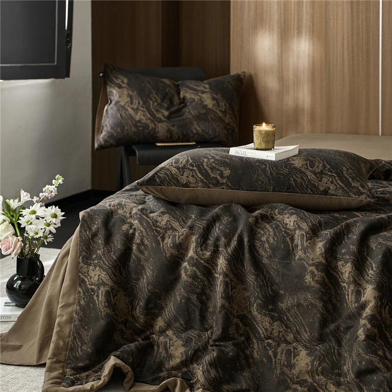 textured quilted 100% cotton blanket at the happy ladies